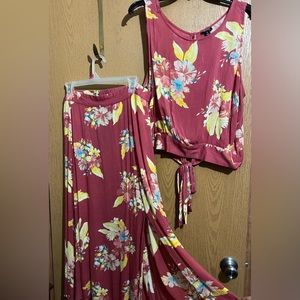ANA 2 piece dress floral set